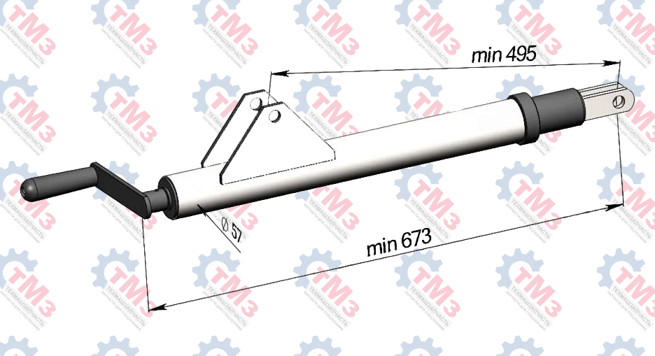 Схема троса управления